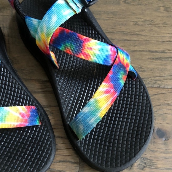 Chaco tie-dye hiking outdoor water sandals kids size 3 - Picture 3 of 6